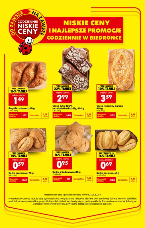Biedronka - gazetka promocyjna Niskie ceny i najlepsze promocje od piątku 04.09 do niedzieli 27.09 - strona 4