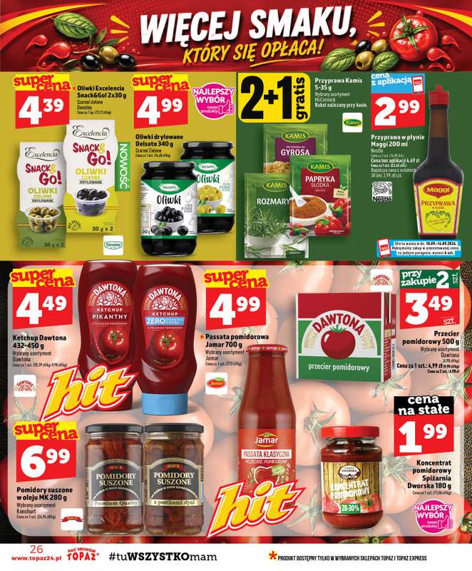 TOPAZ - gazetka promocyjna Gazetka od czwartku 10.09 do środy 16.09 - strona 26