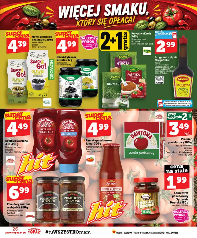 TOPAZ - gazetka promocyjna Gazetka od czwartku 10.09 do środy 16.09 - strona 26