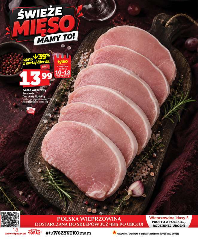 TOPAZ - gazetka promocyjna Gazetka od czwartku 10.09 do środy 16.09 - strona 18