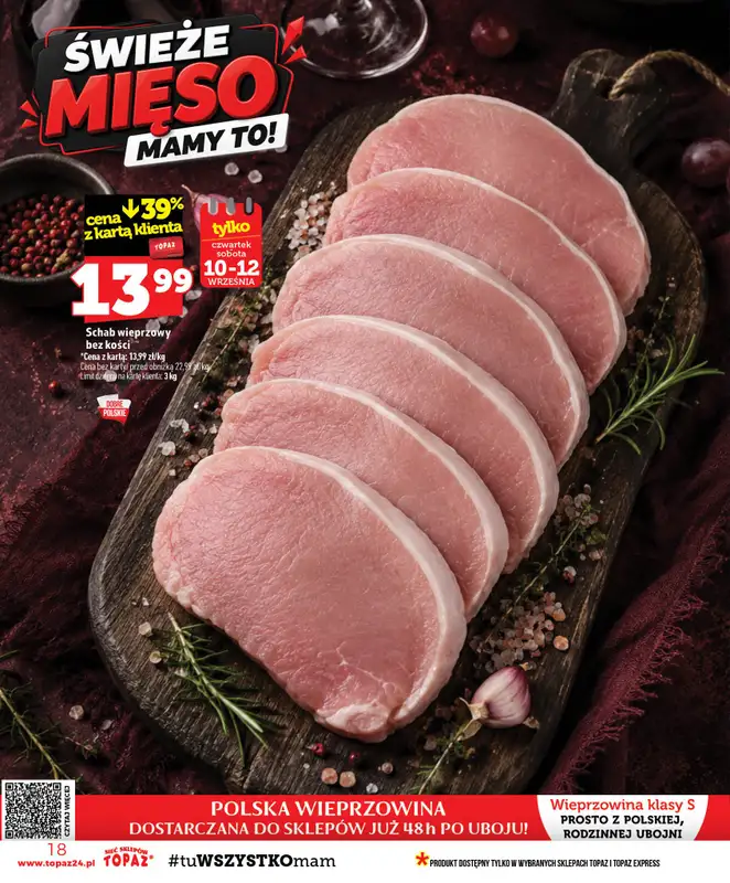 TOPAZ - gazetka promocyjna Gazetka od czwartku 10.09 do środy 16.09 - strona 18