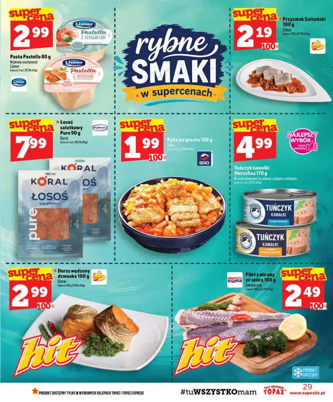 TOPAZ - gazetka promocyjna Gazetka od czwartku 10.09 do środy 16.09 - strona 29