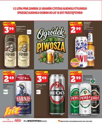 TOPAZ - gazetka promocyjna Gazetka od czwartku 10.09 do środy 16.09 - strona 14