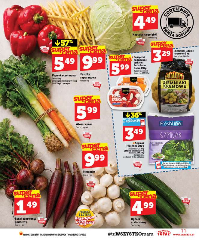 TOPAZ - gazetka promocyjna Gazetka od czwartku 10.09 do środy 16.09 - strona 11