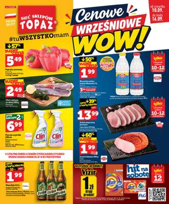 TOPAZ - gazetka promocyjna Gazetka od czwartku 10.09 do środy 16.09