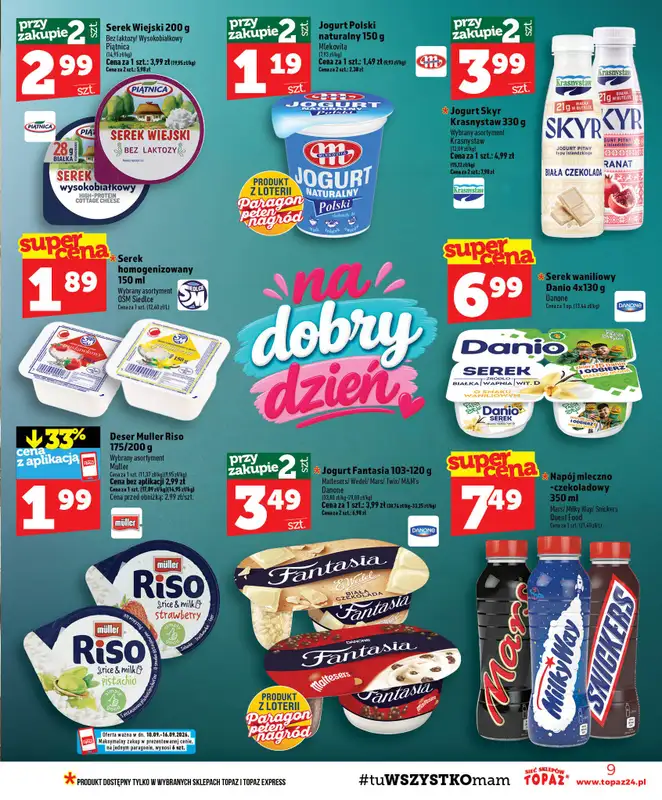 TOPAZ - gazetka promocyjna Gazetka od czwartku 10.09 do środy 16.09 - strona 9