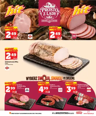 TOPAZ - gazetka promocyjna Gazetka od czwartku 10.09 do środy 16.09 - strona 21