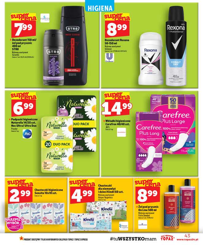 TOPAZ - gazetka promocyjna Gazetka od czwartku 10.09 do środy 16.09 - strona 43