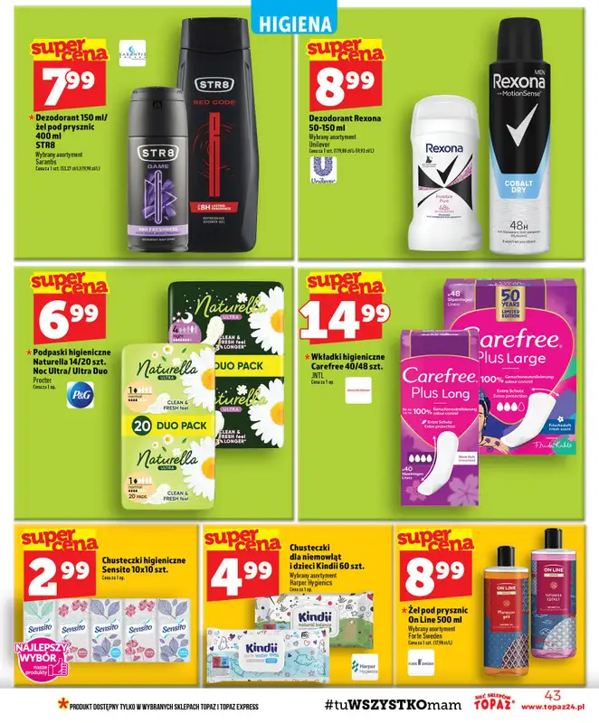 TOPAZ - gazetka promocyjna Gazetka od czwartku 10.09 do środy 16.09 - strona 43