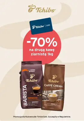 Tchibo - gazetka promocyjna -70% na drugą kawę ziarnistą 1kg od wtorku 08.09 do poniedziałku 21.09