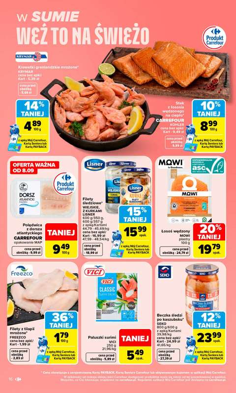 Carrefour - gazetka promocyjna Gazetka Carrefour od poniedziałku od poniedziałku 07.09 do soboty 12.09 - strona 18