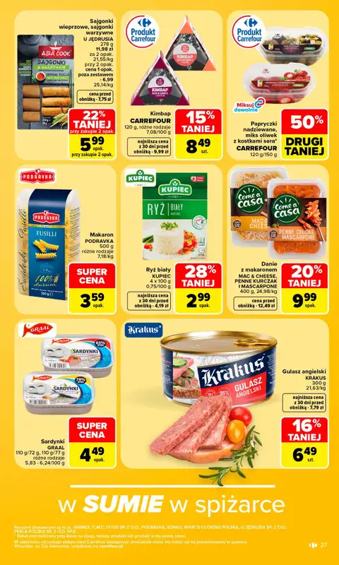 Carrefour - gazetka promocyjna Gazetka Carrefour od poniedziałku od poniedziałku 07.09 do soboty 12.09 - strona 29