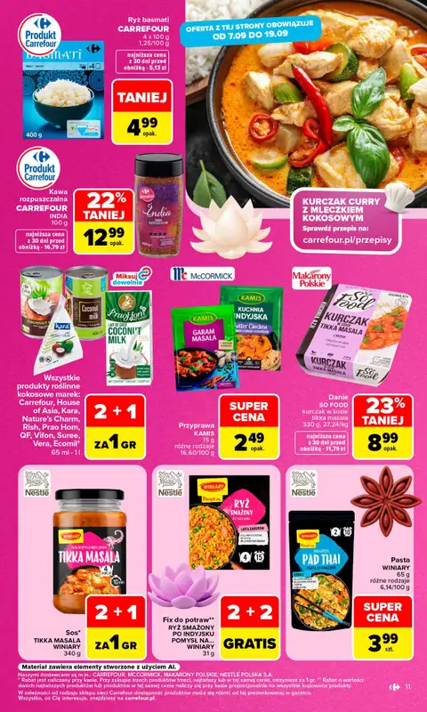 Carrefour - gazetka promocyjna Gazetka Carrefour od poniedziałku od poniedziałku 07.09 do soboty 12.09 - strona 13