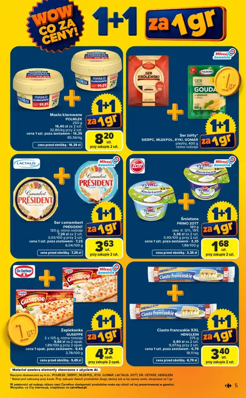 Carrefour - gazetka promocyjna Gazetka Wow co za ceny od poniedziałku 07.09 do soboty 12.09 - strona 5