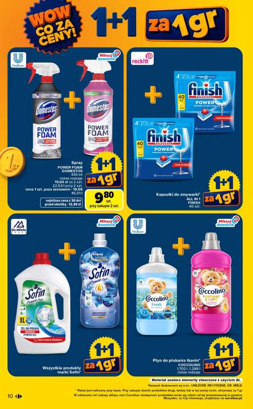 Carrefour - gazetka promocyjna Gazetka Wow co za ceny od poniedziałku 07.09 do soboty 12.09 - strona 10