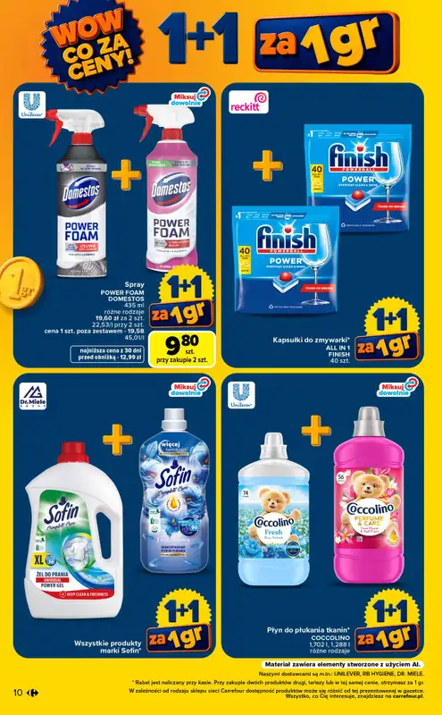 Carrefour - gazetka promocyjna Gazetka Wow co za ceny od poniedziałku 07.09 do soboty 12.09 - strona 10