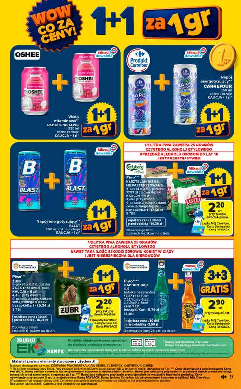 Carrefour - gazetka promocyjna Gazetka Wow co za ceny od poniedziałku 07.09 do soboty 12.09 - strona 9