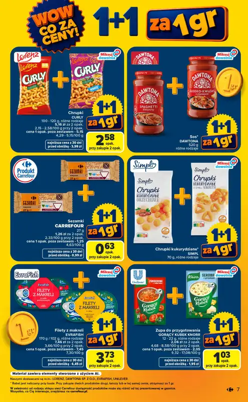Carrefour - gazetka promocyjna Gazetka Wow co za ceny od poniedziałku 07.09 do soboty 12.09 - strona 7