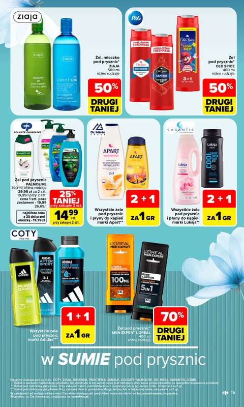 Carrefour - gazetka promocyjna Gazetka Siebie znasz najlepiej od poniedziałku 07.09 do soboty 19.09 - strona 15