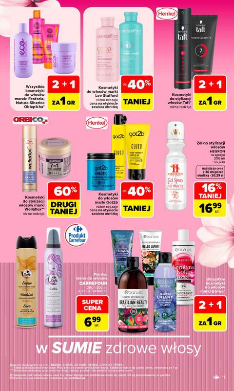 Carrefour - gazetka promocyjna Gazetka Siebie znasz najlepiej od poniedziałku 07.09 do soboty 19.09 - strona 11