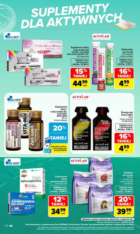 Carrefour - gazetka promocyjna Gazetka Siebie znasz najlepiej od poniedziałku 07.09 do soboty 19.09 - strona 32