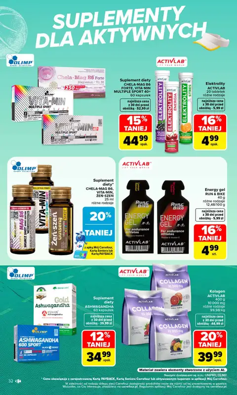 Carrefour - gazetka promocyjna Gazetka Siebie znasz najlepiej od poniedziałku 07.09 do soboty 19.09 - strona 32