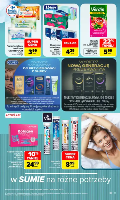 Carrefour - gazetka promocyjna Gazetka Siebie znasz najlepiej od poniedziałku 07.09 do soboty 19.09 - strona 21