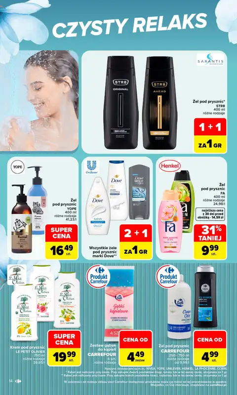 Carrefour - gazetka promocyjna Gazetka Siebie znasz najlepiej od poniedziałku 07.09 do soboty 19.09 - strona 14