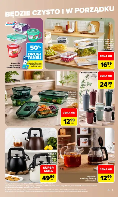 Carrefour - gazetka promocyjna Gazetka Stylowy dom od poniedziałku 07.09 do soboty 19.09 - strona 11