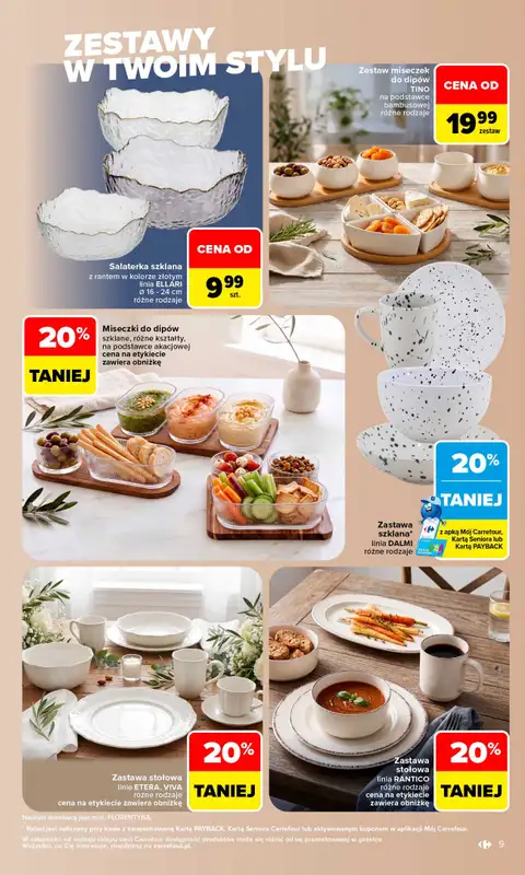 Carrefour - gazetka promocyjna Gazetka Stylowy dom od poniedziałku 07.09 do soboty 19.09 - strona 9