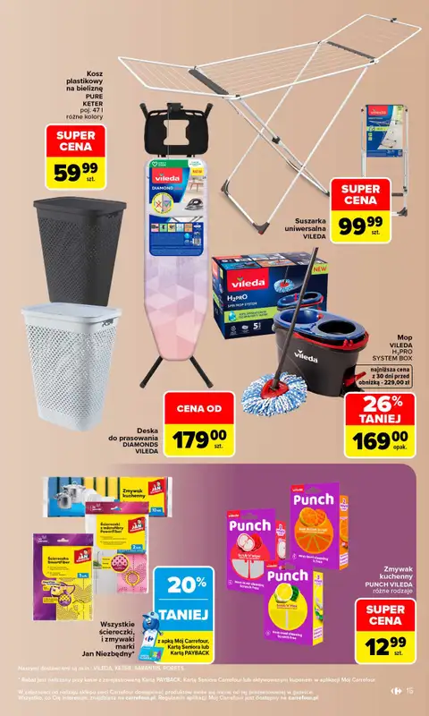 Carrefour - gazetka promocyjna Gazetka Stylowy dom od poniedziałku 07.09 do soboty 19.09 - strona 15