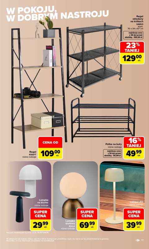 Carrefour - gazetka promocyjna Gazetka Stylowy dom  do soboty 19.09 - strona 17