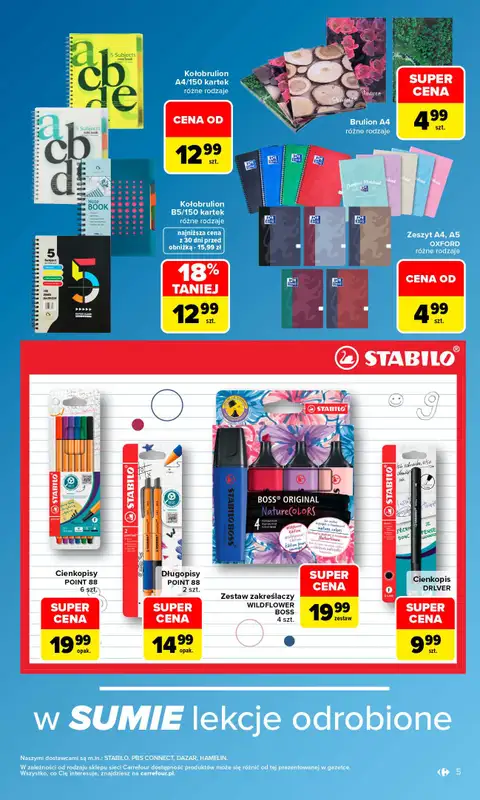 Carrefour - gazetka promocyjna Gazetka Same okazje od poniedziałku 07.09 do soboty 19.09 - strona 5