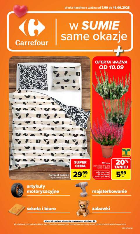 Carrefour - gazetka promocyjna Gazetka Same okazje od poniedziałku 07.09 do soboty 19.09