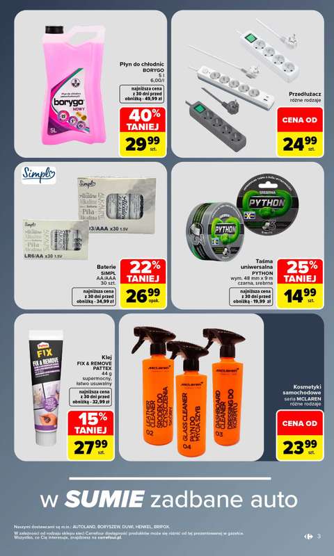 Carrefour - gazetka promocyjna Gazetka Same okazje od poniedziałku 07.09 do soboty 19.09 - strona 3