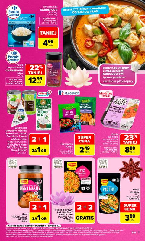 Carrefour Market - gazetka promocyjna Gazetka Carrefour Market od poniedziałku od poniedziałku 07.09 do soboty 12.09 - strona 13