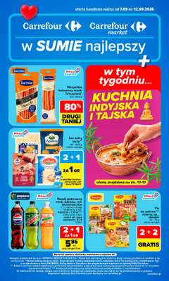Carrefour Market - gazetka promocyjna Gazetka Carrefour Market od poniedziałku od poniedziałku 07.09 do soboty 12.09
