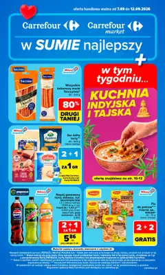 Carrefour Market - gazetka promocyjna Gazetka Carrefour Market od poniedziałku od poniedziałku 07.09 do soboty 12.09