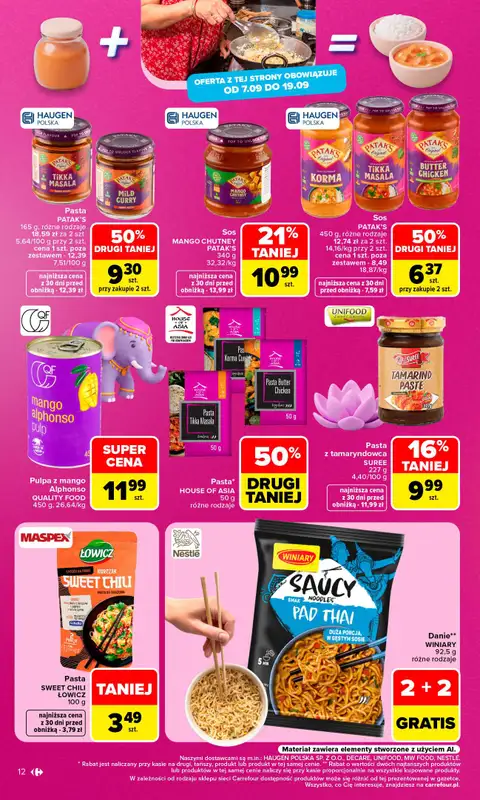 Carrefour Market - gazetka promocyjna Gazetka Carrefour Market od poniedziałku od poniedziałku 07.09 do soboty 12.09 - strona 14