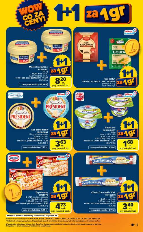Carrefour Market - gazetka promocyjna Gazetka Wow co za ceny od poniedziałku 07.09 do soboty 12.09 - strona 5