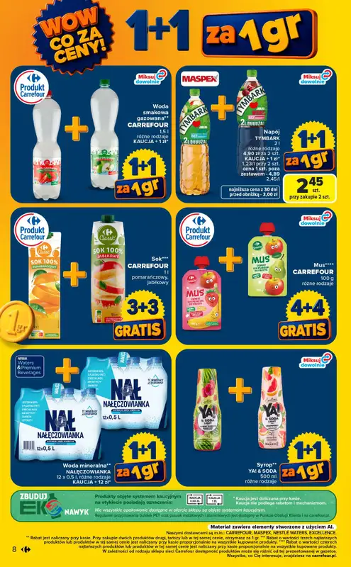 Carrefour Market - gazetka promocyjna Gazetka Wow co za ceny od poniedziałku 07.09 do soboty 12.09 - strona 8