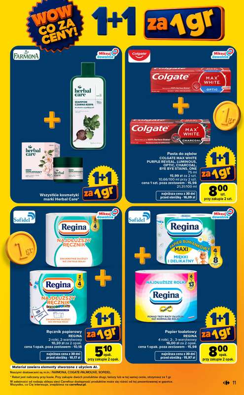 Carrefour Market - gazetka promocyjna Gazetka Wow co za ceny od poniedziałku 07.09 do soboty 12.09 - strona 11