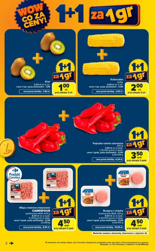 Carrefour Market - gazetka promocyjna Gazetka Wow co za ceny od poniedziałku 07.09 do soboty 12.09 - strona 2