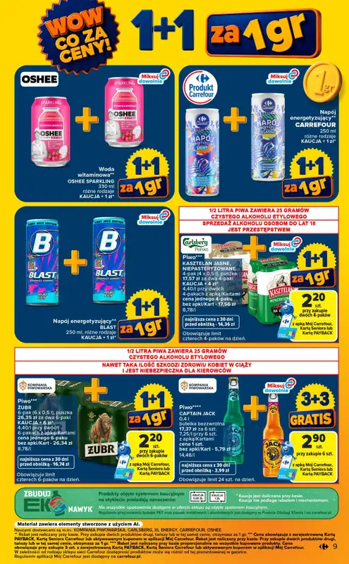 Carrefour Market - gazetka promocyjna Gazetka Wow co za ceny od poniedziałku 07.09 do soboty 12.09 - strona 9