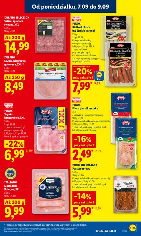 Lidl - gazetka promocyjna Oferta od poniedziałku od poniedziałku 07.09 do środy 09.09 - strona 37