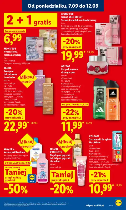 Lidl - gazetka promocyjna Oferta od poniedziałku od poniedziałku 07.09 do środy 09.09 - strona 57