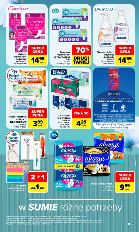 Carrefour Market - gazetka promocyjna Gazetka Siebie znasz najlepiej od poniedziałku 07.09 do soboty 19.09 - strona 7