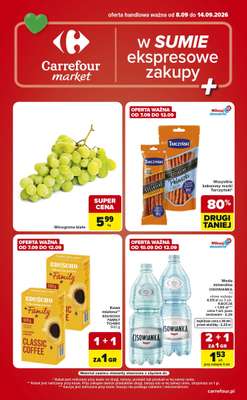 Carrefour Market - gazetka promocyjna Gazetka Ekspresowe zakupy od wtorku 08.09 do poniedziałku 14.09