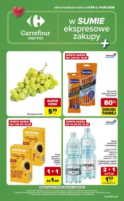 Carrefour Express - gazetka promocyjna Gazetka Express od wtorku 08.09 do poniedziałku 14.09