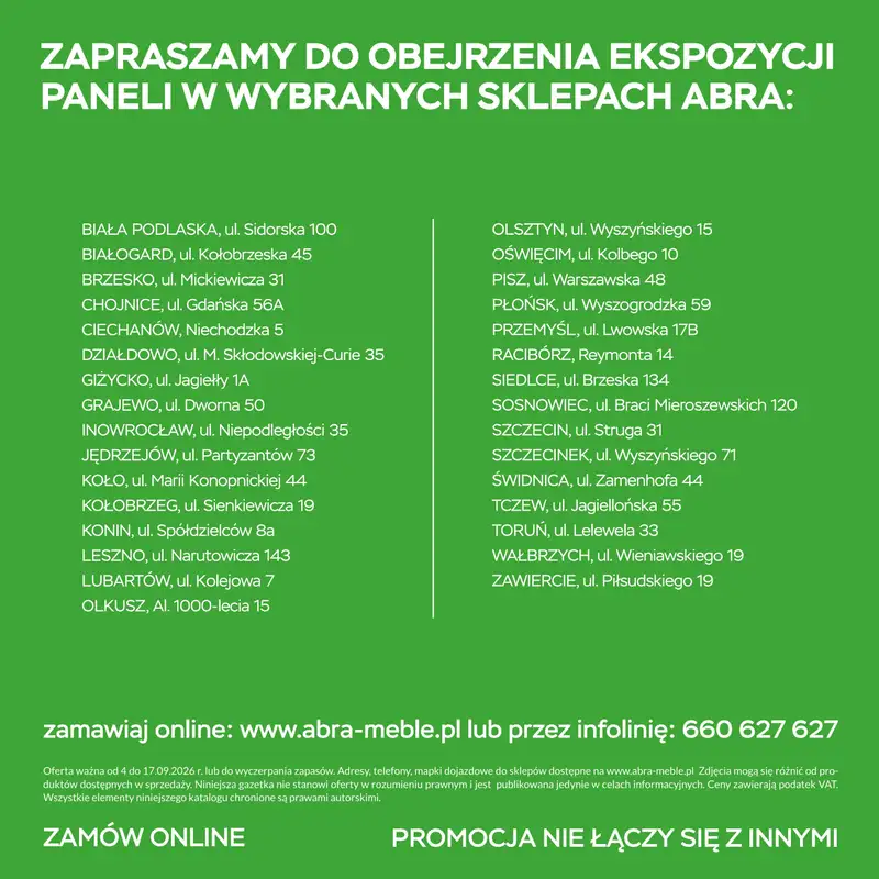 Abra Meble - gazetka promocyjna Odkryj promocje! od niedzieli 06.09 do czwartku 17.09 - strona 22